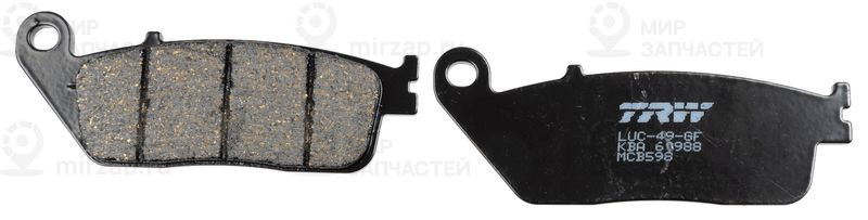 Комплект тормозных колодок, дисковый тормоз TRW MCB598