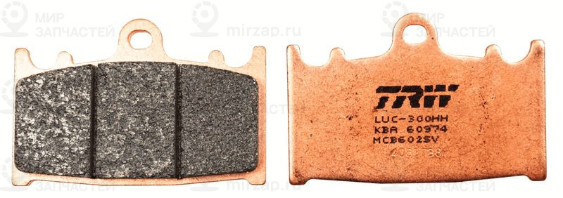 Комплект тормозных колодок, дисковый тормоз TRW MCB602SV