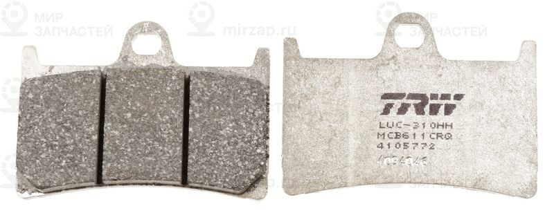 Комплект тормозных колодок, дисковый тормоз TRW MCB611CRQ