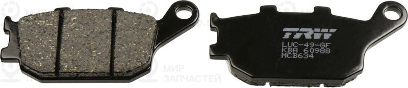 Комплект тормозных колодок, дисковый тормоз TRW MCB634