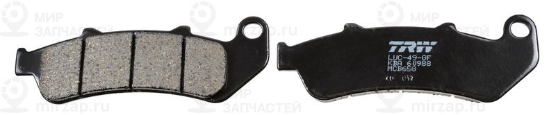 Комплект тормозных колодок, дисковый тормоз TRW MCB658