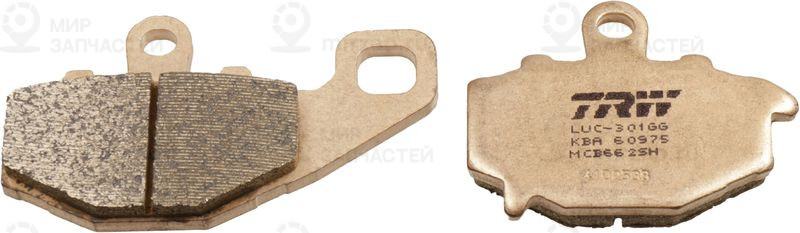 Комплект тормозных колодок, дисковый тормоз TRW MCB662SH