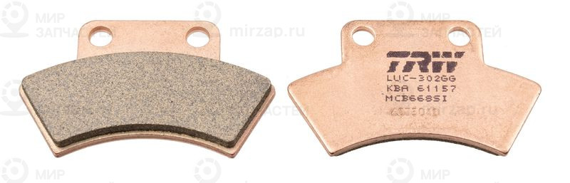 Комплект тормозных колодок, дисковый тормоз TRW MCB668SI