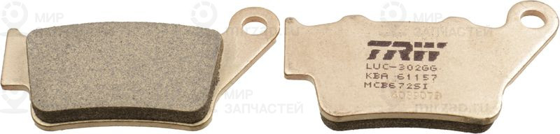 Комплект тормозных колодок, дисковый тормоз TRW MCB672SI