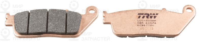 Комплект тормозных колодок, дисковый тормоз TRW MCB677SV