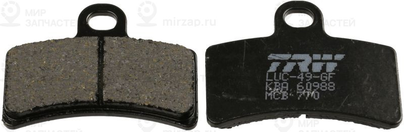 Комплект тормозных колодок, дисковый тормоз TRW MCB770