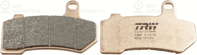 Комплект тормозных колодок, дисковый тормоз TRW MCB781SV