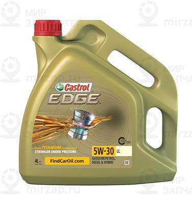 Castrol 5W30 (4L) Edge Ll_масло Мот.! Синт.\Acea C3, Mb 229.31/229.51, Vw 504 00 CASTROL 15668E