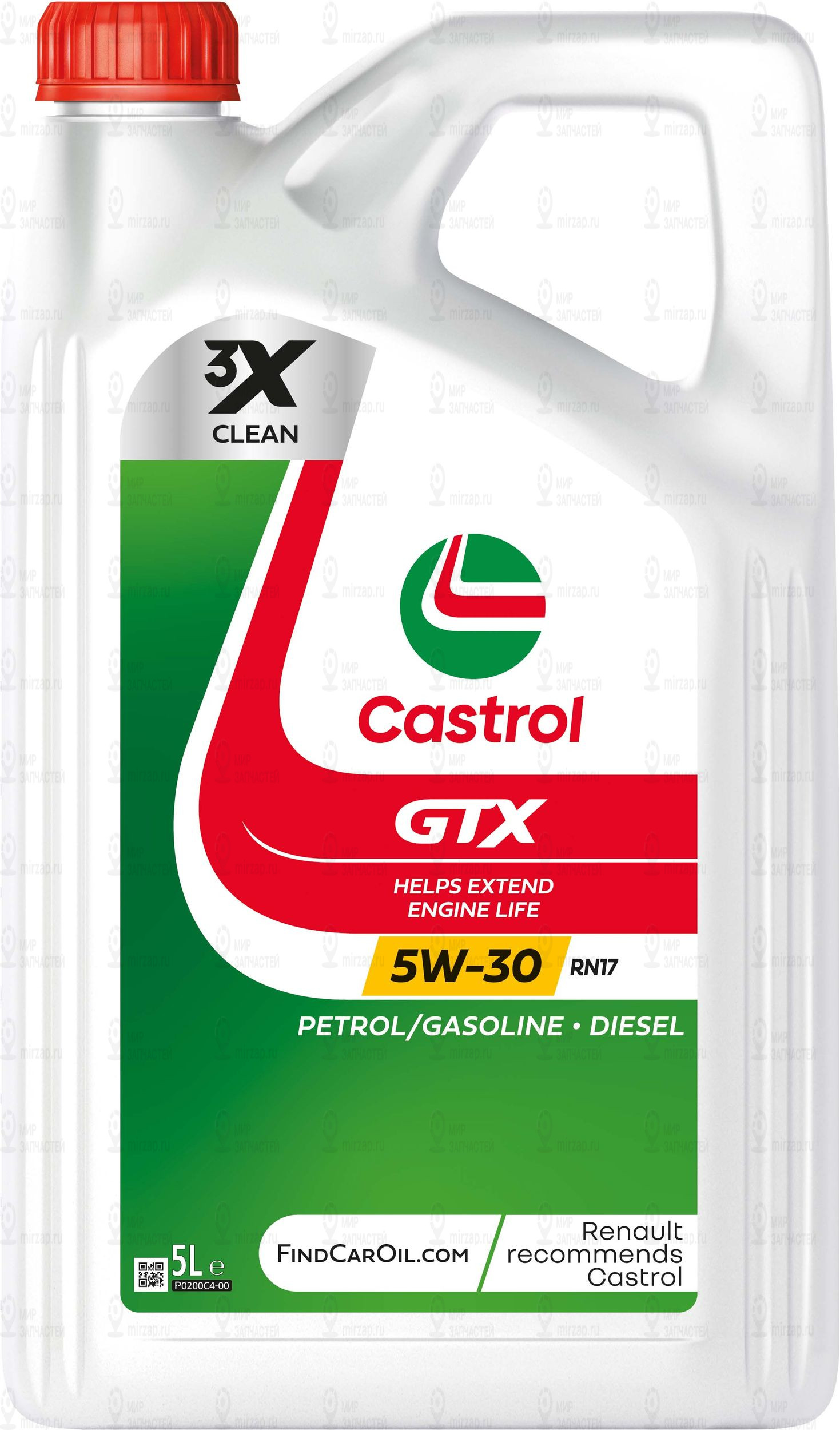 Масло Моторное Castrol Gtx 5W-30 Rn17, 5Л CASTROL 15F6E5