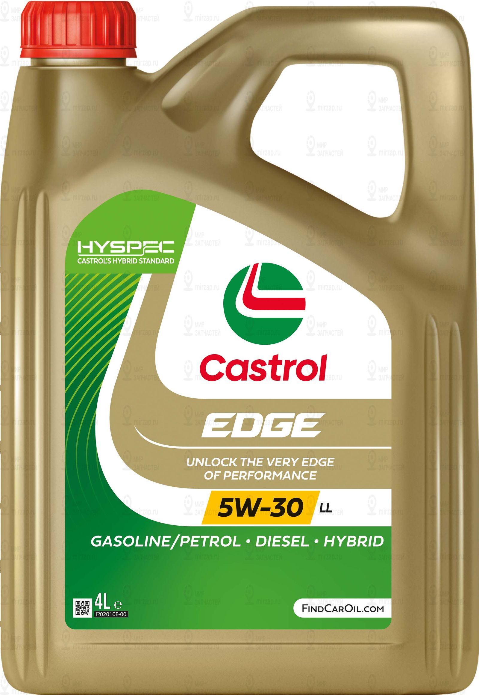 Castrol 5W30 (4L) Edge Ll_масло Мотор.! Синт.\Acea C3, Mb 229.31/229.51, Vw 504. CASTROL 15F7E5