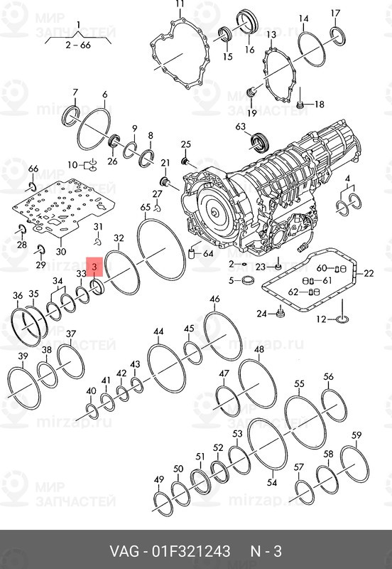 Запчасть VAG 01F321243