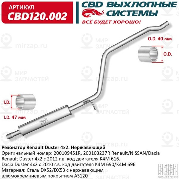 Запчасть CBD CBD120002