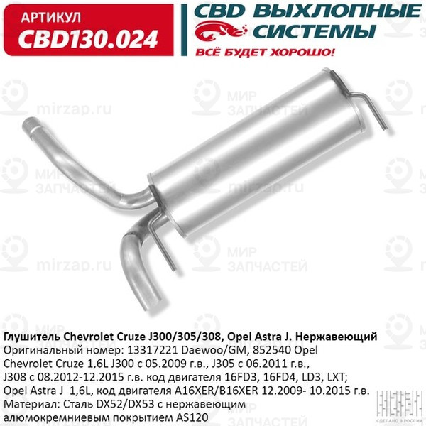 Запчасть CBD CBD130024