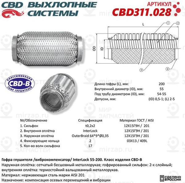 Запчасть CBD CBD311028
