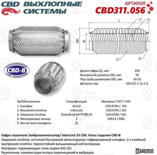 Запчасть CBD CBD311056