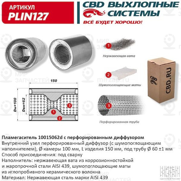 Запчасть CBD PLIN127