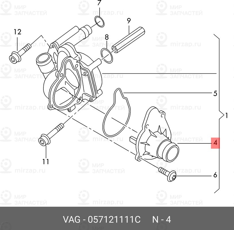 Запчасть VAG 057121111C