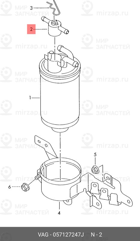 Запчасть VAG 057127247J