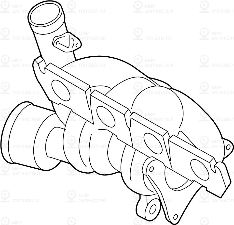 выпускной коллектор с
 VAG 06J145713K