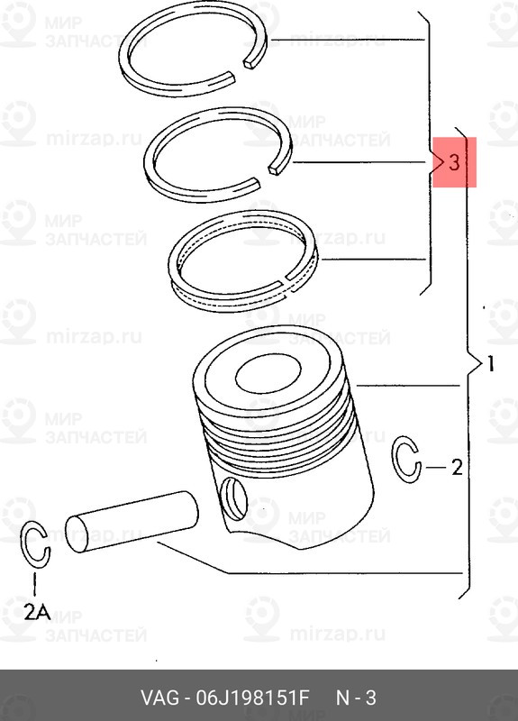 Запчасть VAG 06J198151F