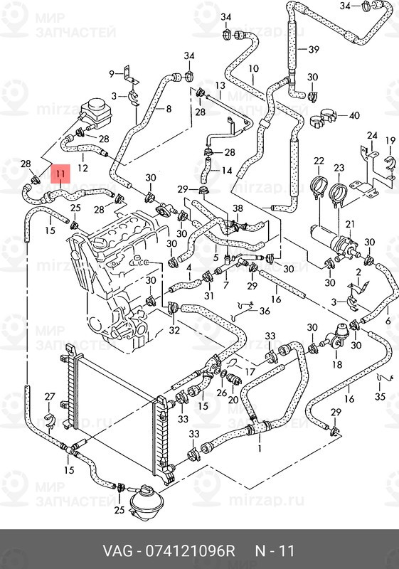 Запчасть VAG 074121096R