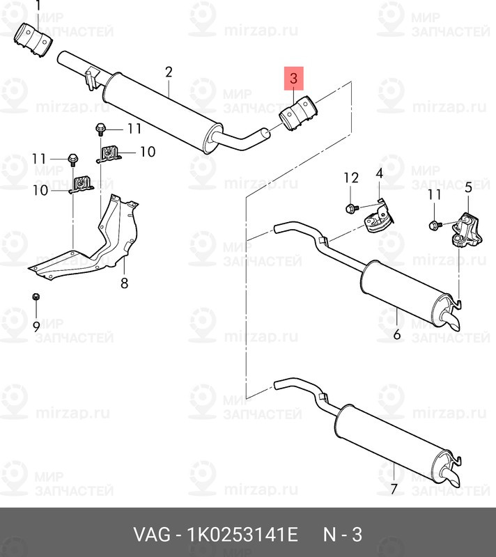 Запчасть VAG 1K0253141E