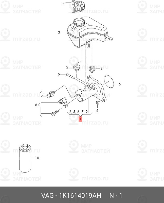 Запчасть VAG 1K1614019AH