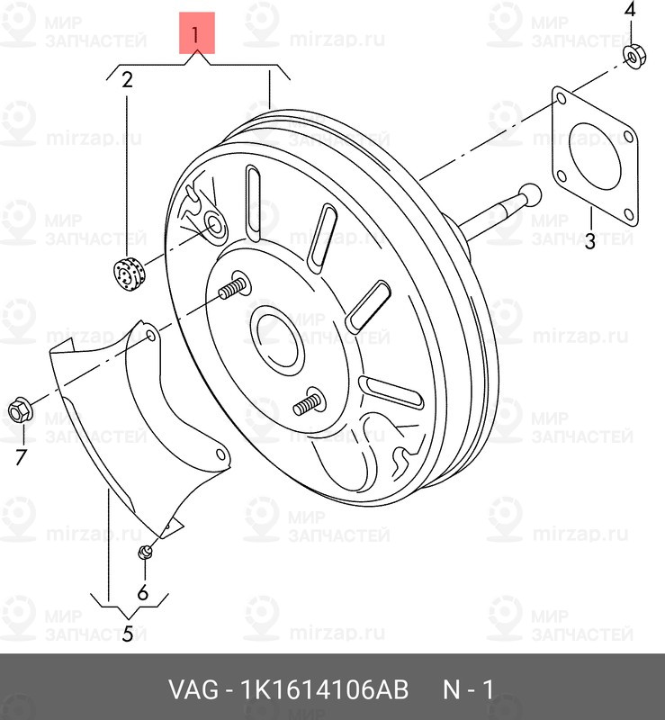 Запчасть VAG 1K1614106AB