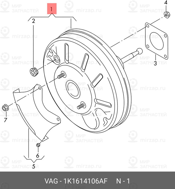 Запчасть VAG 1K1614106AF