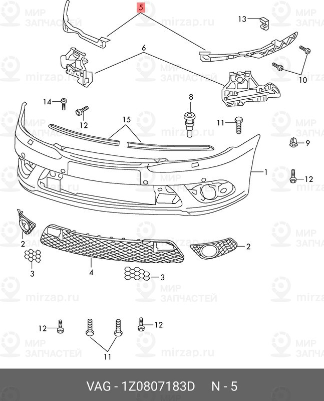 Запчасть VAG 1Z0807183D