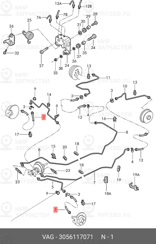 Запчасть VAG 3056117071