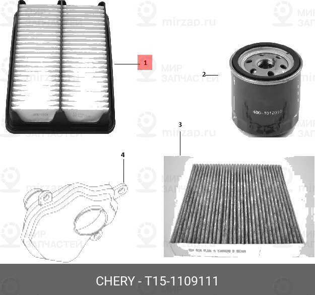 Запчасть CHERY T151109111