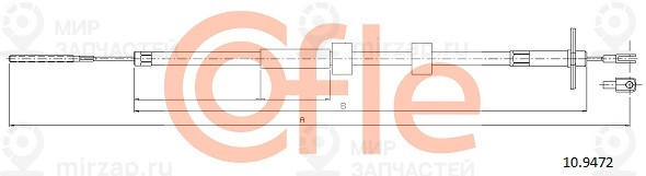 Трос Стояночного Тормоза Mb: G Klasse (463)90- 2374/2075 Mm Cofle 92109472