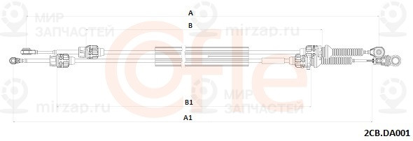 Трос Кпп Renault Duster 4X4 6-Кпп 10- Cofle 922CBDA001