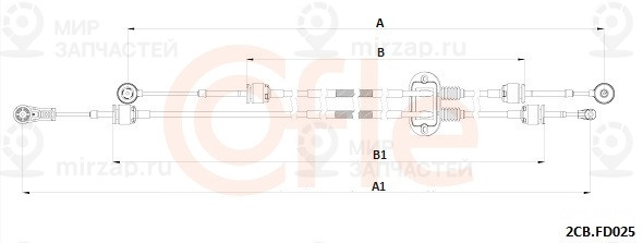 Трос Кпп Ford Mondeo Ib5 07- Cofle 922CBFD025