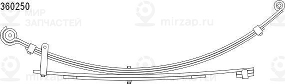 Многолистовая рессора COIL SPRINGS 1036025000