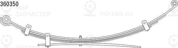 Многолистовая рессора COIL SPRINGS 1036035000