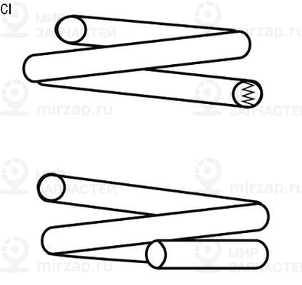 Пружина ходовой части COIL SPRINGS 14872008