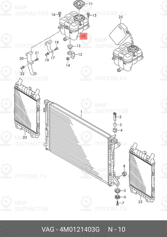 Запчасть VAG 4M0121403G