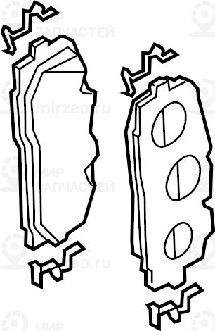 Комплект Тормозных Колодок
 VAG 4M0698151BH