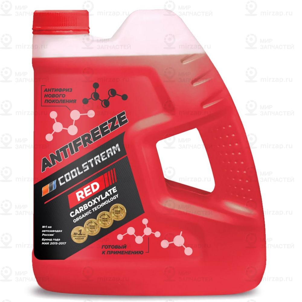 Антифриз Coolstream Red G12+ Готовый -40 Красный 4 Л Cs-010909-Rd
 COOLSTREAM CS010909RD