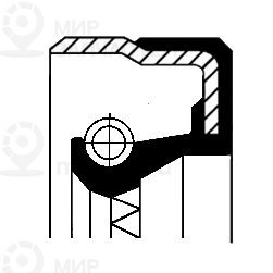 Уплотняющее кольцо, дифференциал CORTECO 01036481B