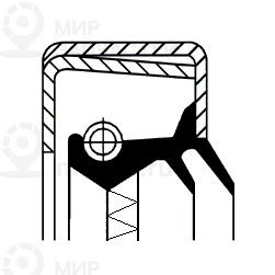 Уплотняющее кольцо, механическая коробка передач CORTECO 12015251B