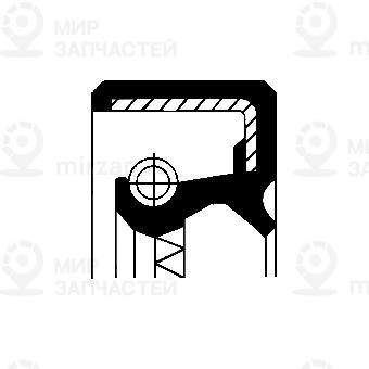 Уплотняющее кольцо, раздаточная коробка CORTECO 12036368B