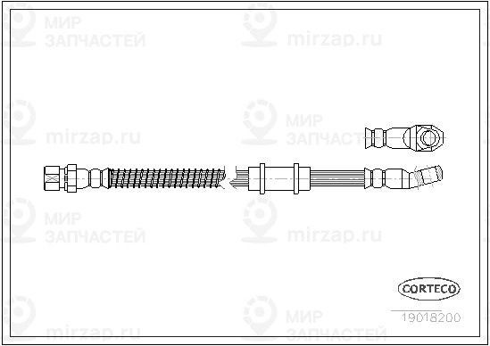 Тормозной шланг CORTECO 19018200