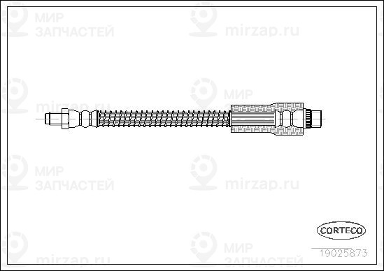Тормозной шланг CORTECO 19025873