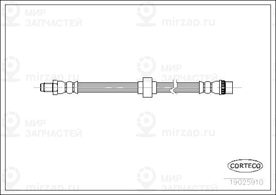 Тормозной шланг CORTECO 19025910