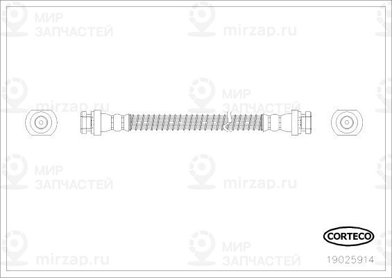 Тормозной шланг CORTECO 19025914