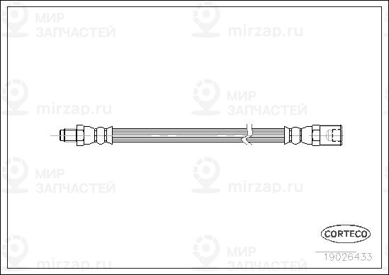 Тормозной шланг CORTECO 19026433