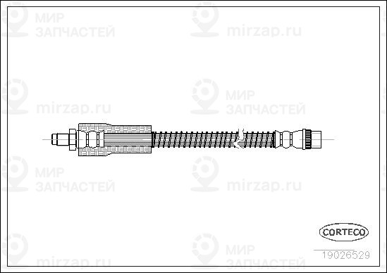 Тормозной шланг CORTECO 19026529